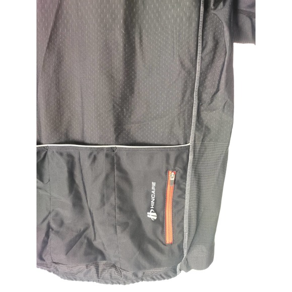 (V) HINCAPIE SPORTWEAR MEN'S FULL ZIP Cycling Jersey SS LARGE CANADA MADE BLACK - Picture 5 of 9